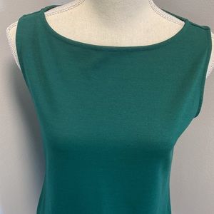 Ann Taylor Green Sleeveless Top, Size S